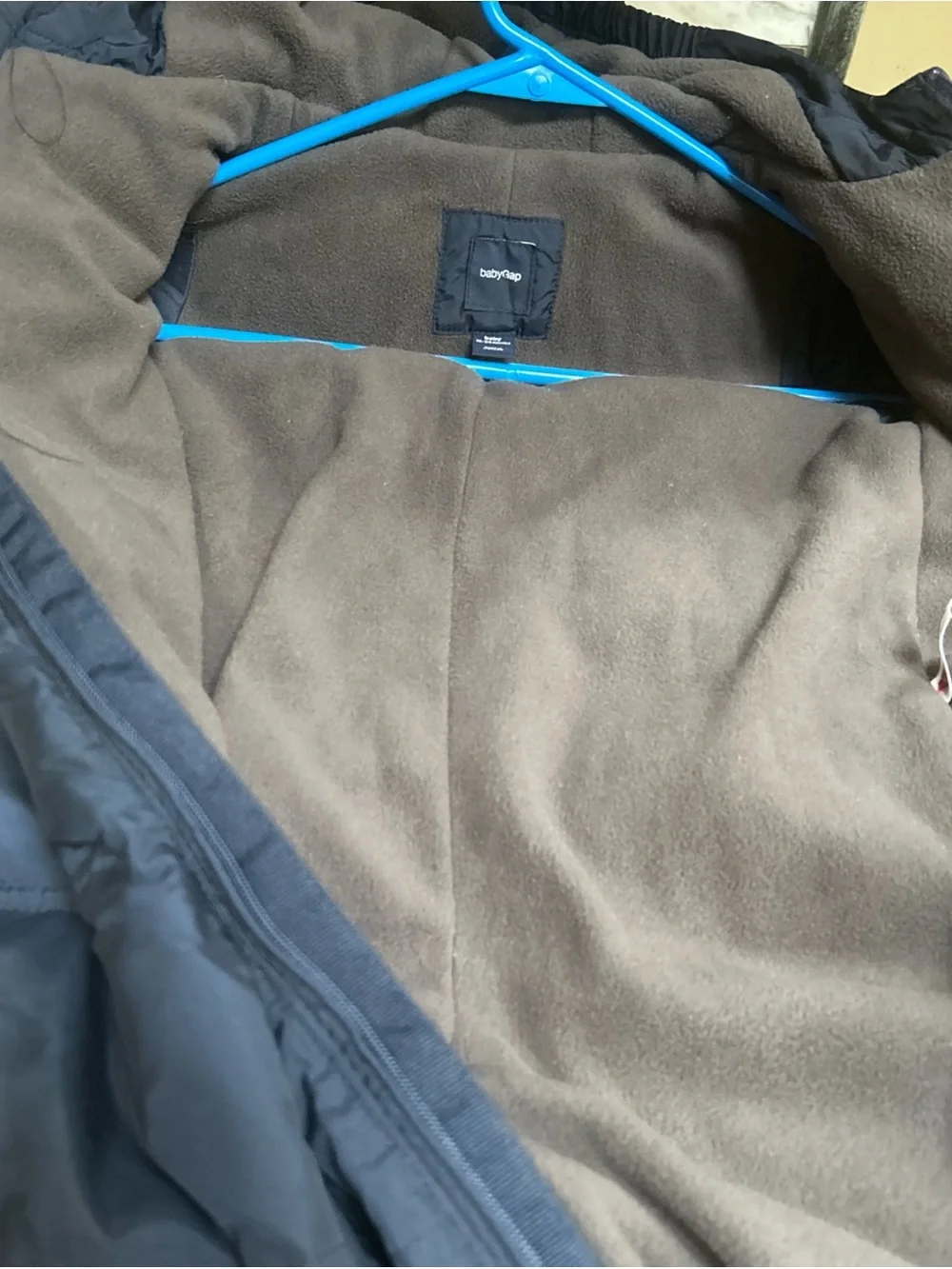 Gap Baby Puffer Snowsuit 18-24 M   Blue  Cold weather bunting Fleece Lined